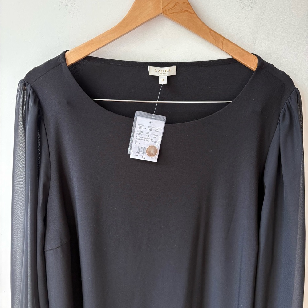 NWT Laura Chiffon Sleeve Top​ - Picture 10 of 13